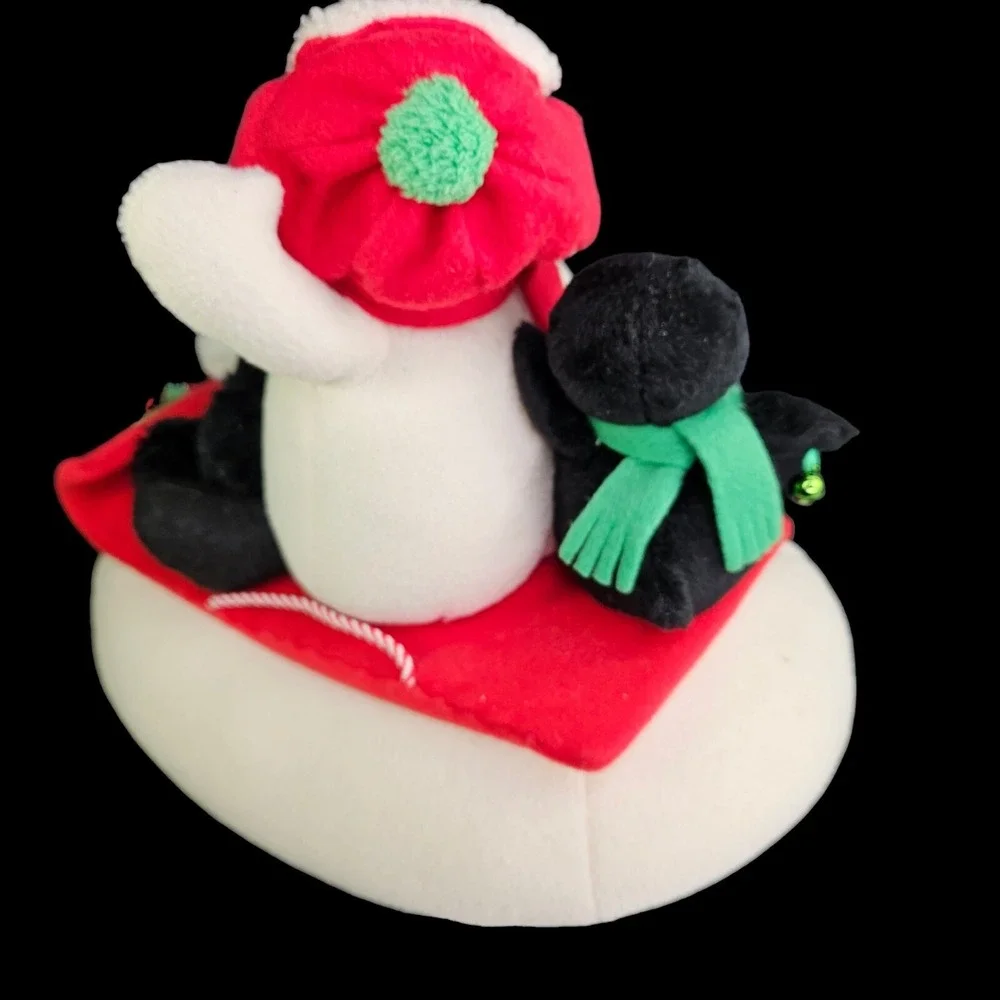 Hallmark Jingle Pals Snowman Sleigh Ride Musical Animated Sled Penguin Dog Video